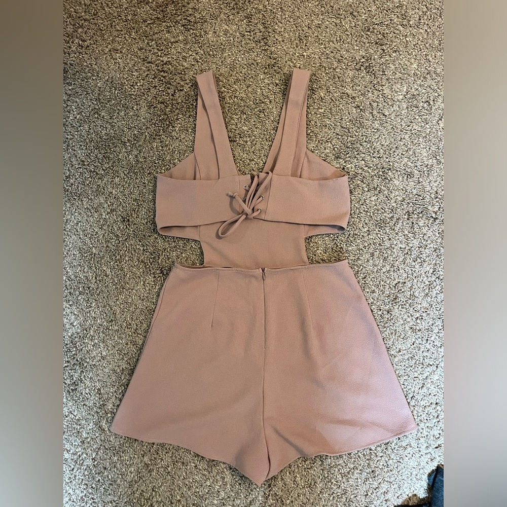 Pink cutout romper